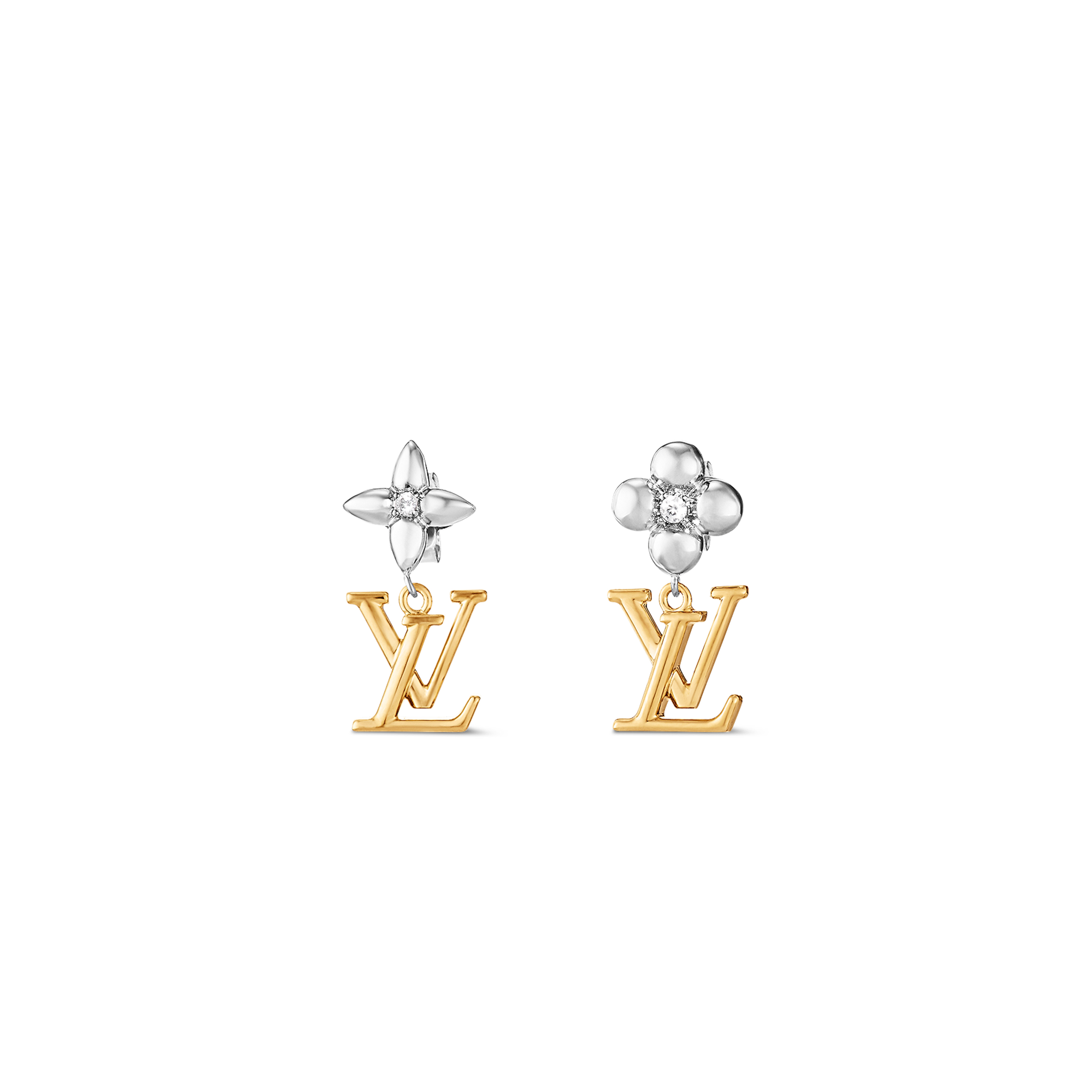 LOUIS VUITTON LV ICONIC FLOWER EARRINGS M01287